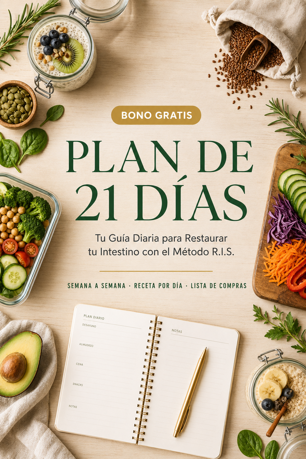 Plan de 21 Días para Restaurar tu Intestino